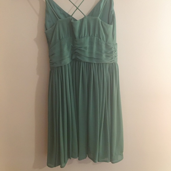 Strappy Sage Green Party Dress - Picture 2 of 3